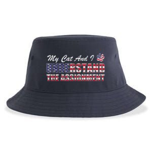 Funny Political Election 2024 My Cat Understand The Assignment Funny Political Sustainable Bucket Hat