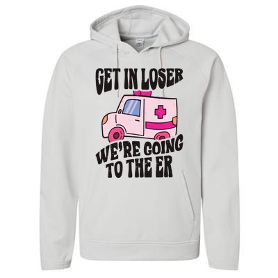 Funny Paramedic Emt Medic Emergency Room Tech Performance Fleece Hoodie