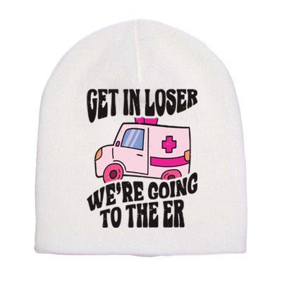 Funny Paramedic Emt Medic Emergency Room Tech Short Acrylic Beanie