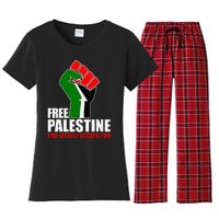 Free Palestine End Israeli Occupation Women's Flannel Pajama Set