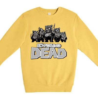 Funny Parody Ewoking Dead Cool Graphic Design Premium Crewneck Sweatshirt