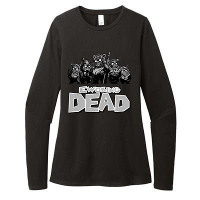 Funny Parody Ewoking Dead Cool Graphic Design Womens CVC Long Sleeve Shirt