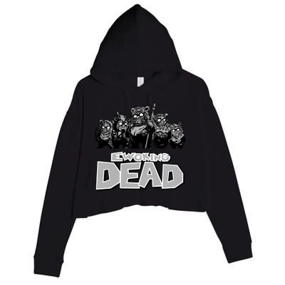 Funny Parody Ewoking Dead Cool Graphic Design Crop Fleece Hoodie