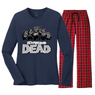 Funny Parody Ewoking Dead Cool Graphic Design Women's Long Sleeve Flannel Pajama Set 