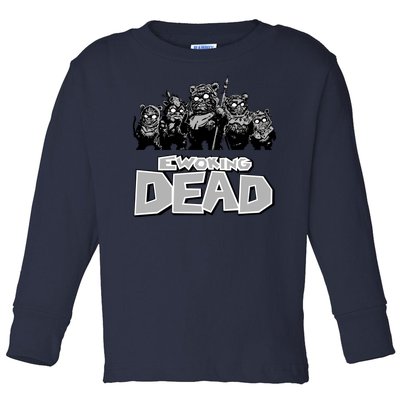 Funny Parody Ewoking Dead Cool Graphic Design Toddler Long Sleeve Shirt