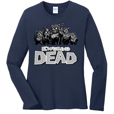 Funny Parody Ewoking Dead Cool Graphic Design Ladies Long Sleeve Shirt