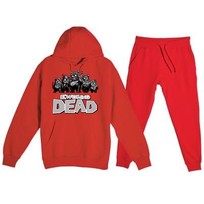 Funny Parody Ewoking Dead Cool Graphic Design Premium Hooded Sweatsuit Set