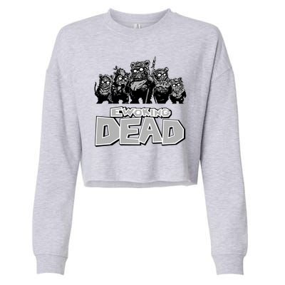 Funny Parody Ewoking Dead Cool Graphic Design Cropped Pullover Crew