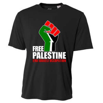 Free Palestine End Israeli Occupation Cooling Performance Crew T-Shirt