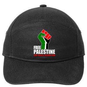 Free Palestine End Israeli Occupation 7-Panel Snapback Hat