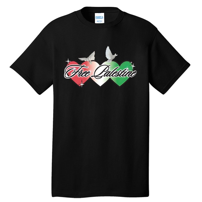 Free Palestine Equality Human Rights Palestinian Tall T-Shirt