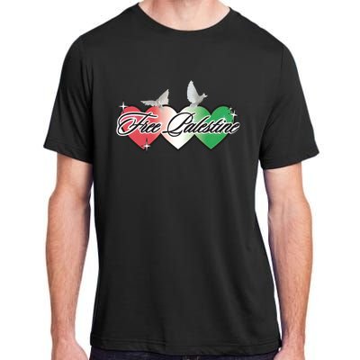 Free Palestine Equality Human Rights Palestinian Adult ChromaSoft Performance T-Shirt