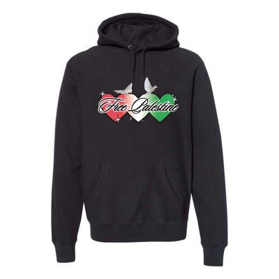 Free Palestine Equality Human Rights Palestinian Premium Hoodie