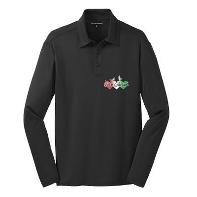 Free Palestine Equality Human Rights Palestinian Silk Touch Performance Long Sleeve Polo