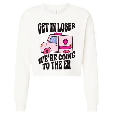 Funny Paramedic Emt Medic Cropped Pullover Crew