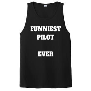 Funniest Pilot Ever Funny Pilot Gift PosiCharge Competitor Tank