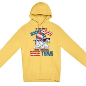 Funny Patriotic Eagle If She Dont Hawk Tuah I Dont Wanna Talk Tuah Premium Pullover Hoodie