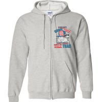 Funny Patriotic Eagle If She Dont Hawk Tuah I Dont Wanna Talk Tuah Full Zip Hoodie