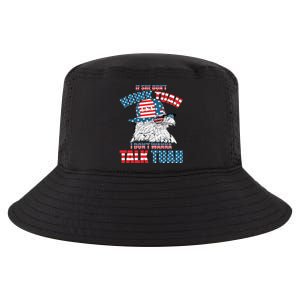 Funny Patriotic Eagle If She Dont Hawk Tuah I Dont Wanna Talk Tuah Cool Comfort Performance Bucket Hat