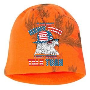 Funny Patriotic Eagle If She Dont Hawk Tuah I Dont Wanna Talk Tuah Kati - Camo Knit Beanie