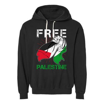 Free Palestine End War Support Palestine Garment-Dyed Fleece Hoodie