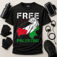 Free Palestine End War Support Palestine Cooling Performance Crew T-Shirt