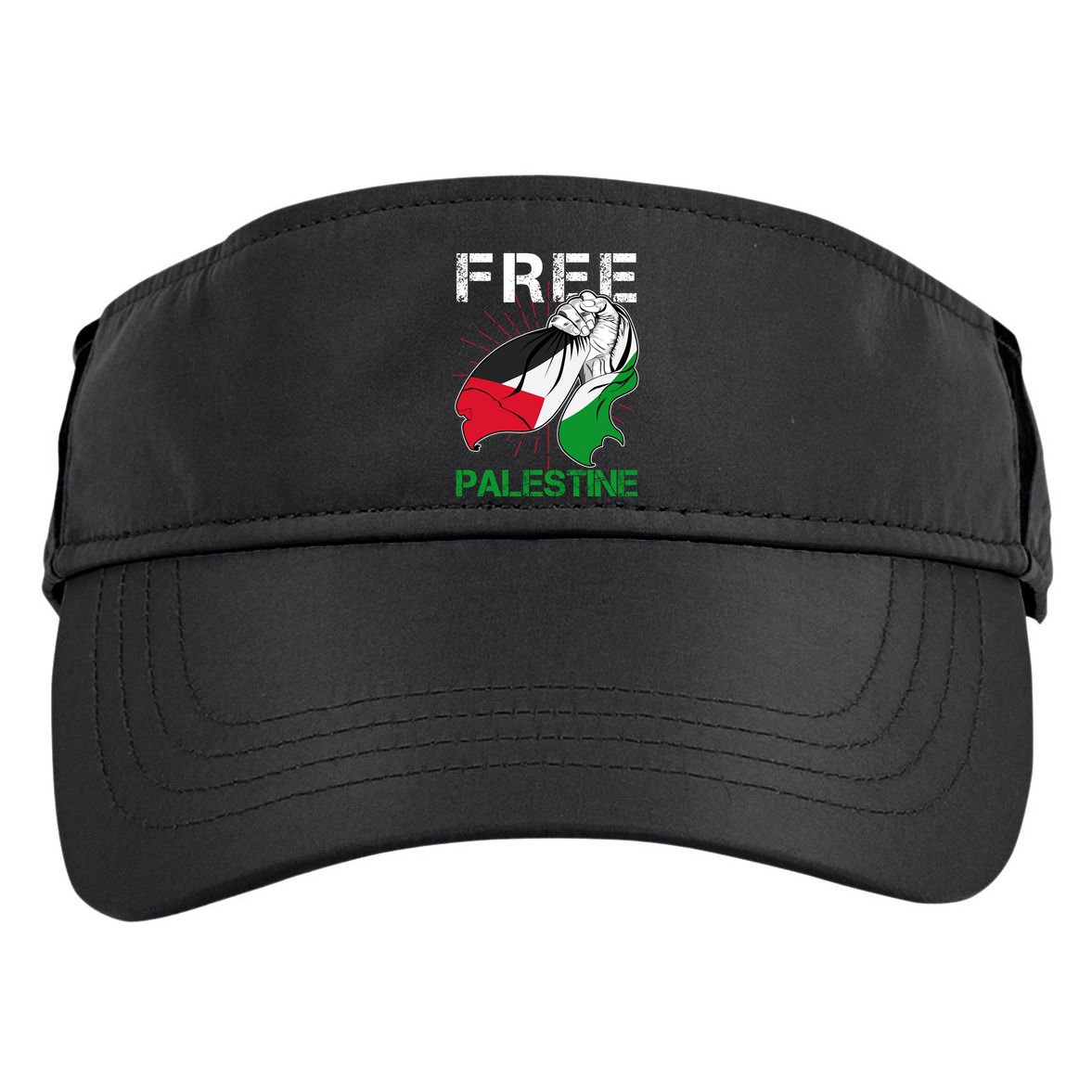 Free Palestine End War Support Palestine Adult Drive Performance Visor