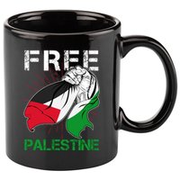 Free Palestine End War Support Palestine 11oz C Handle Ceramic Mug
