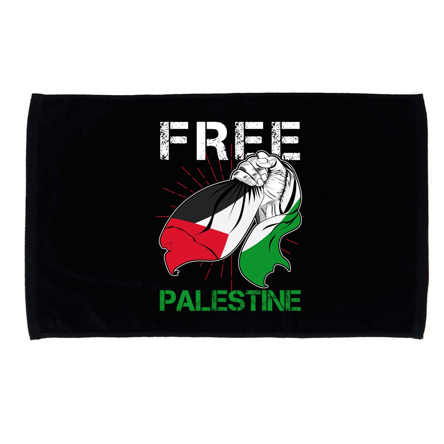 Free Palestine End War Support Palestine Microfiber Hand Towel