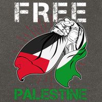 Free Palestine End War Support Palestine Cotton Canvas Backpack