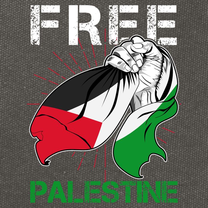 Free Palestine End War Support Palestine Cotton Canvas Backpack