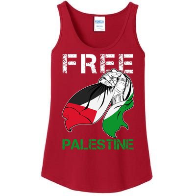 Free Palestine End War Support Palestine Ladies Essential Tank