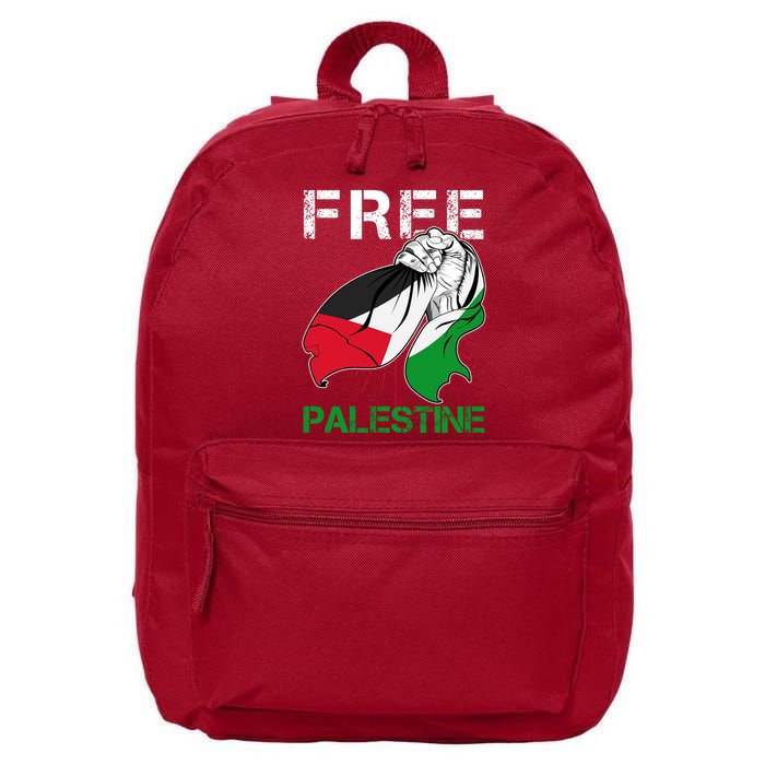 Free Palestine End War Support Palestine 16 in Basic Backpack