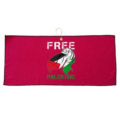 Free Palestine End War Support Palestine Large Microfiber Waffle Golf Towel