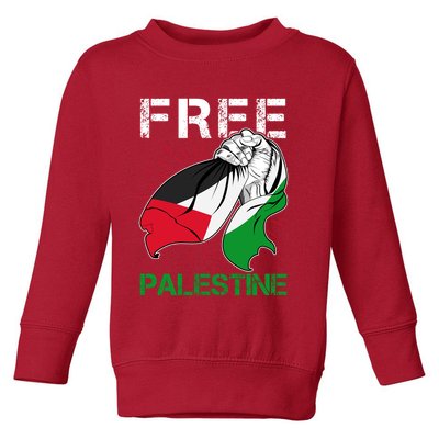 Free Palestine End War Support Palestine Toddler Sweatshirt
