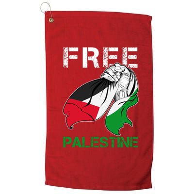 Free Palestine End War Support Palestine Platinum Collection Golf Towel