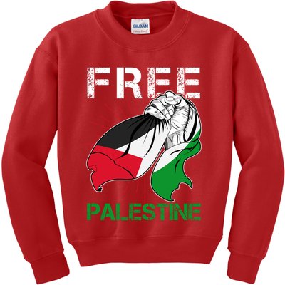 Free Palestine End War Support Palestine Kids Sweatshirt
