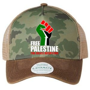 Free Palestine End Israeli Occupation Legacy Tie Dye Trucker Hat