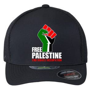 Free Palestine End Israeli Occupation Flexfit Unipanel Trucker Cap