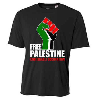 Free Palestine End Israeli Occupation Cooling Performance Crew T-Shirt