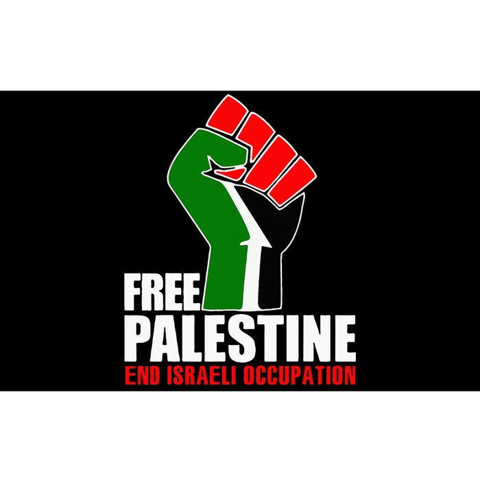 Free Palestine End Israeli Occupation Bumper Sticker