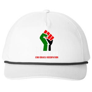 Free Palestine End Israeli Occupation Snapback Five-Panel Rope Hat