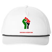 Free Palestine End Israeli Occupation Snapback Five-Panel Rope Hat