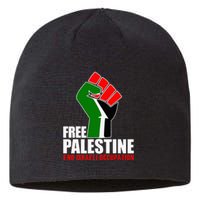 Free Palestine End Israeli Occupation Sustainable Beanie