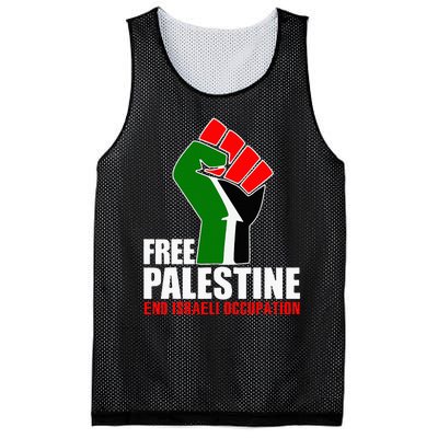 Free Palestine End Israeli Occupation Mesh Reversible Basketball Jersey Tank