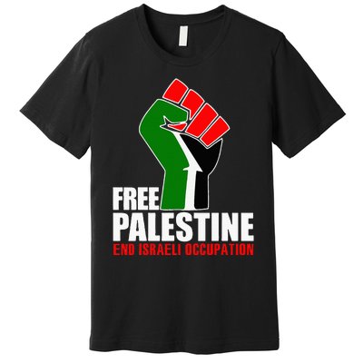 Free Palestine End Israeli Occupation Premium T-Shirt