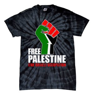 Free Palestine End Israeli Occupation Tie-Dye T-Shirt