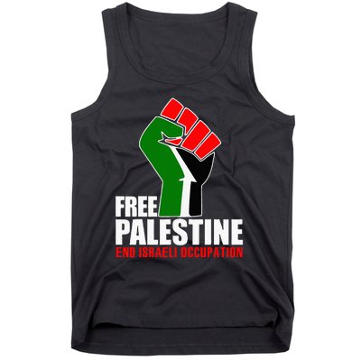 Free Palestine End Israeli Occupation Tank Top