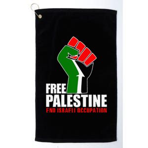 Free Palestine End Israeli Occupation Platinum Collection Golf Towel