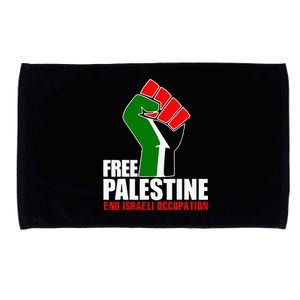 Free Palestine End Israeli Occupation Microfiber Hand Towel